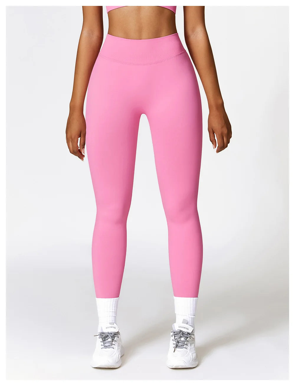 Mallas deportivas con espalda en V para mujer, pantalones atléticos para Fitness, gimnasio, Yoga, mallas con Control de Scrunch, mallas de entrenamiento para ejercicio y correr