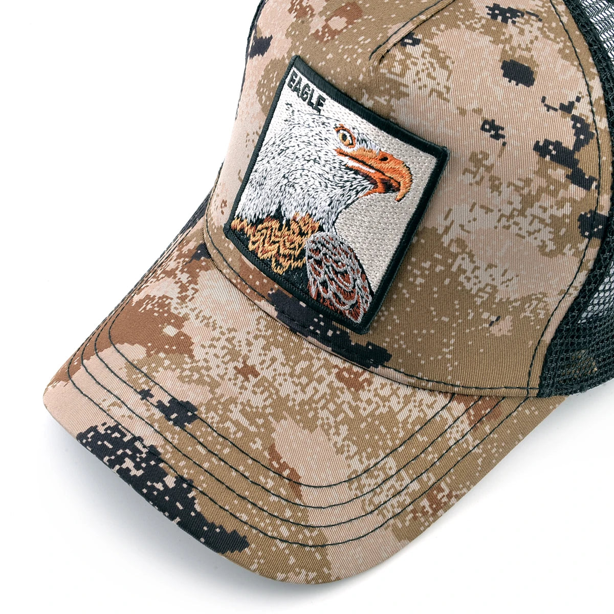 Gorras de camionero de moda con parche de cabra bordado gorra de béisbol Snapback para las cuatro estaciones para hombres y mujeres gorra con visera ajustable