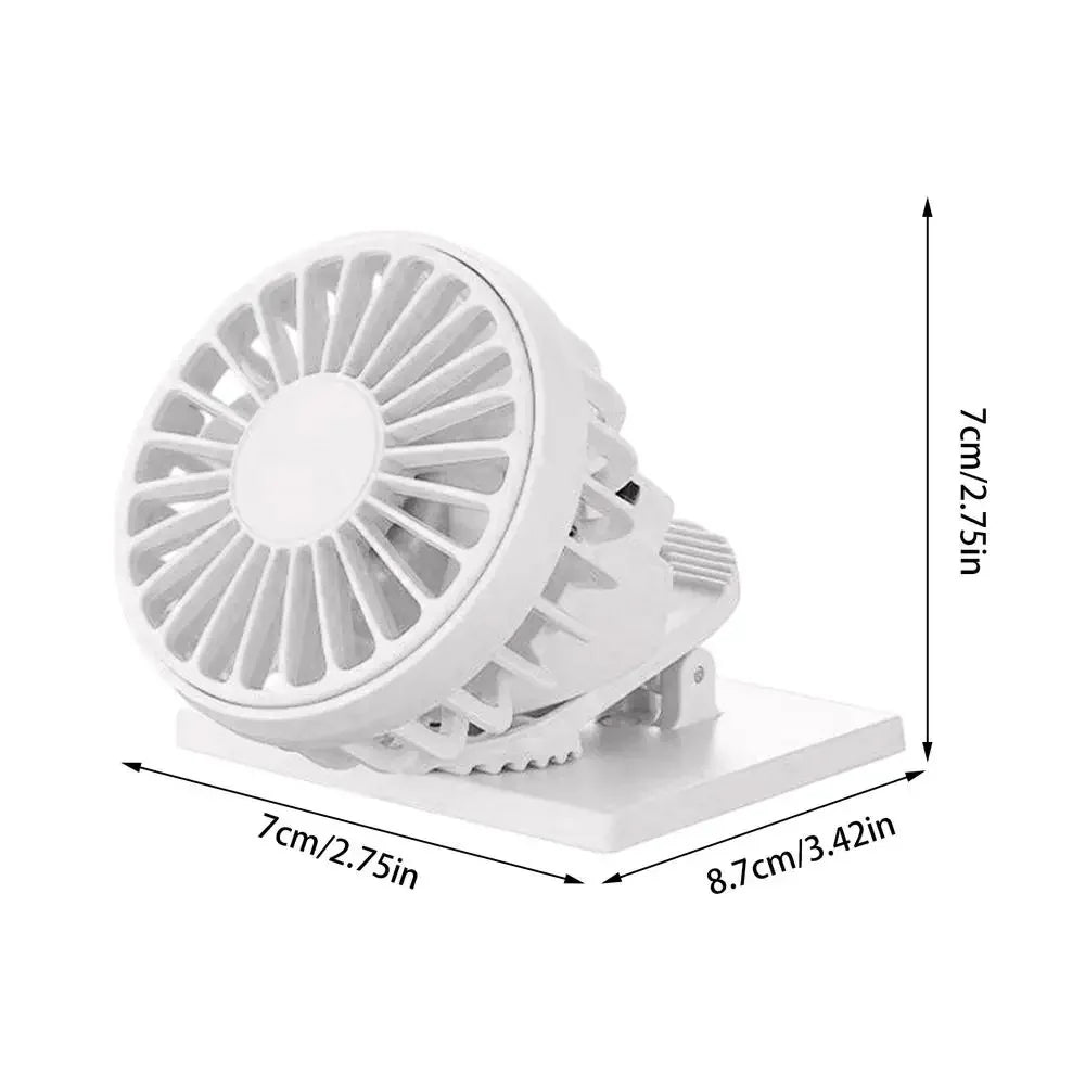 Nuevo ventilador Solar portátil con Clip para sombrero, miniventilador recargable por USB con Clip, ventilador enfriador de aire para verano, senderismo al aire libre, Camping, pesca
