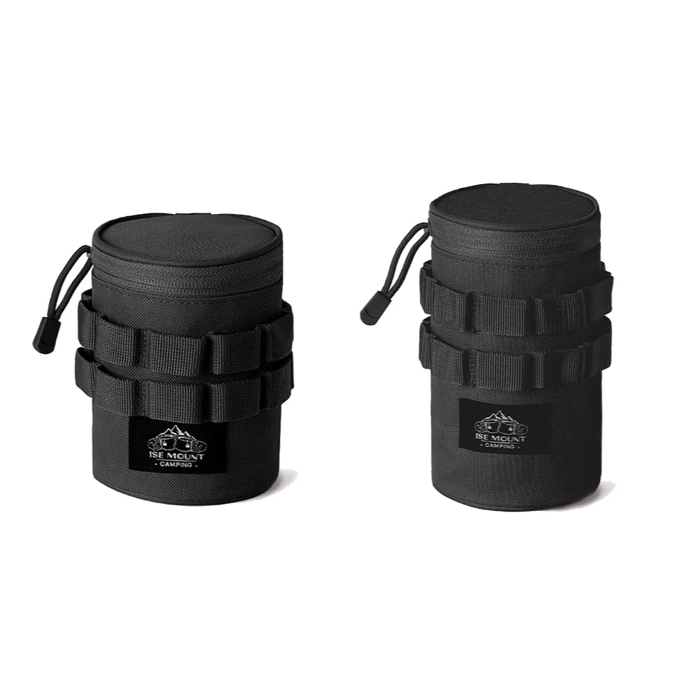 Bolsa de almacenamiento para acampada de 1/2 piezas, bolsa de accesorios ligera S/L con agujeros para colgar luces, bolsa de almacenamiento con asa, suministros para acampada
