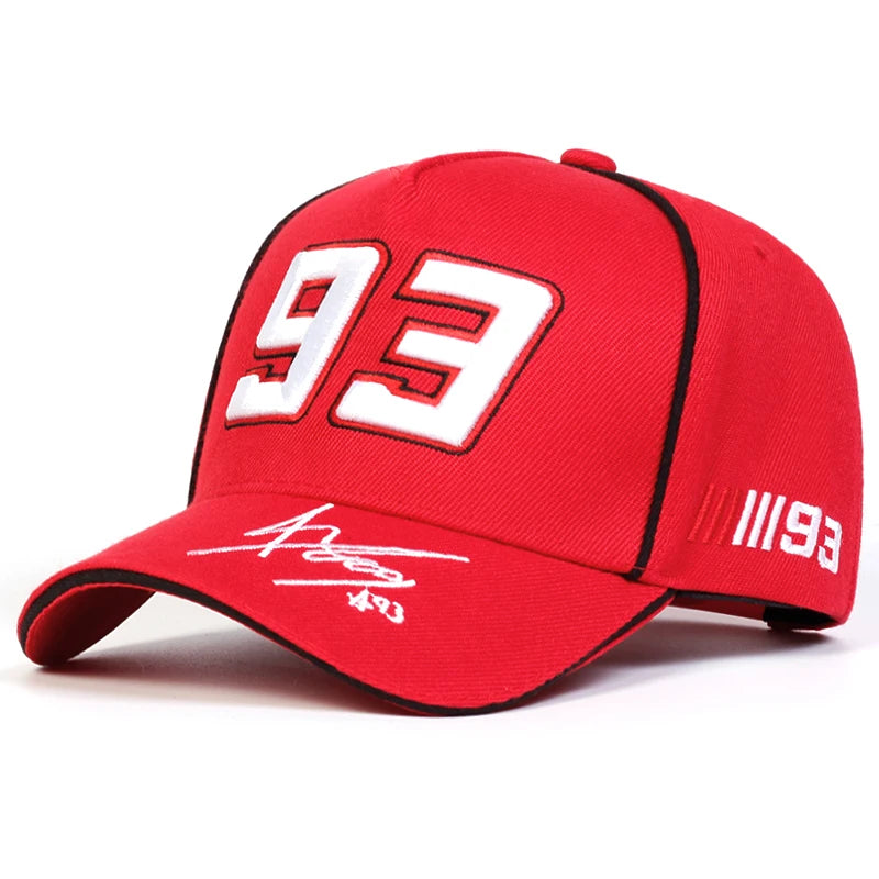 2024 nueva letra Simple 93 bordado Hip hop gorra de béisbol de moda 100% algodón Unisex ajustable deportes al aire libre gorra de sol camionero H
