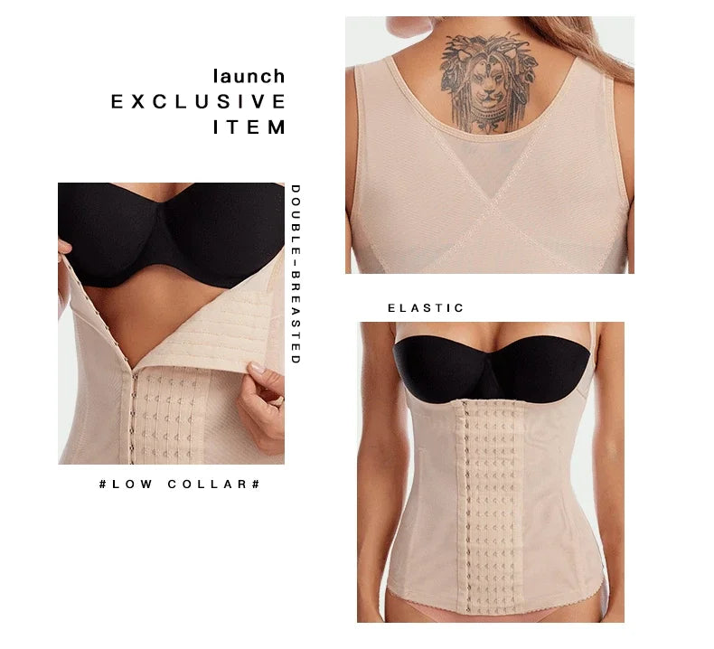 Corsé de cintura posparto para mujer, Top de barriga, ropa moldeadora, envoltura adelgazante, entrenador de cintura plana para vientre, moldeador de cuerpo