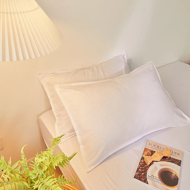 Sábana bajera de algodón 100% con banda elástica, Funda de colchón ajustable antideslizante de Color sólido para cama individual, doble, King y Queen