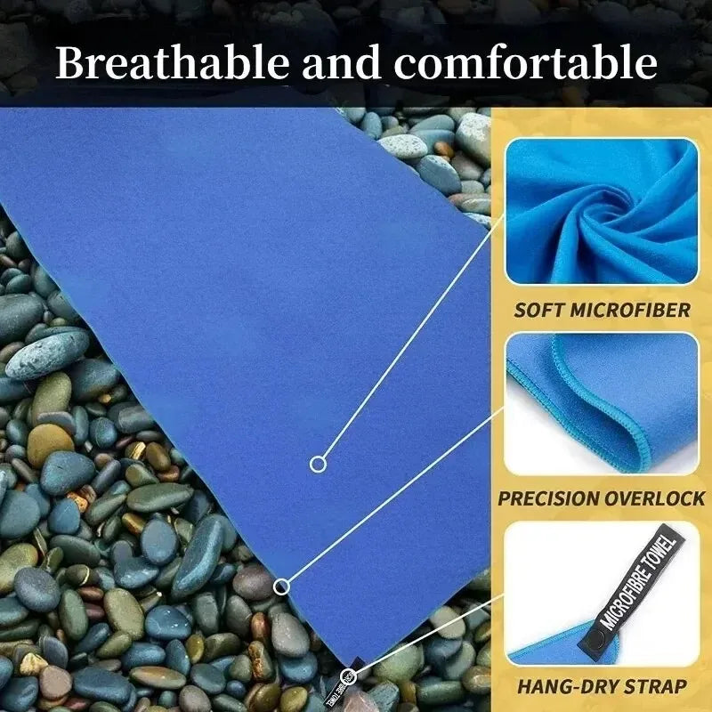 Toalla deportiva de secado rápido 40x80CM azul gris verde naranja natación gimnasio Fitness Camping correr playa toallita toallas
