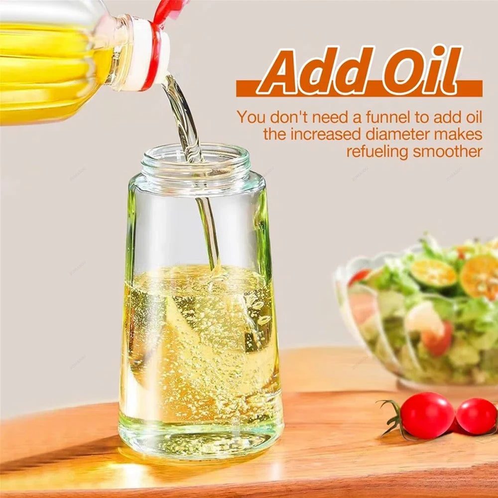 Dispensador de aceite 2 en 1, pulverizador, botella de aceite vertedor, contenedor de aceite de plástico, vaporizador para cocina, ensalada, barbacoa, cocina de acampada