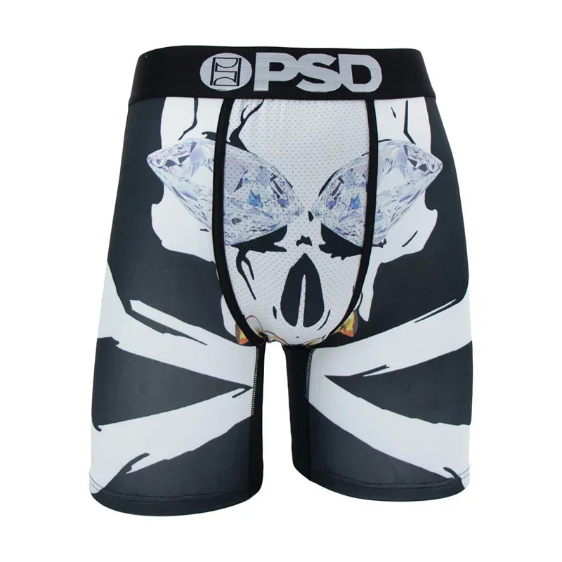 1 Uds. Ropa interior sexi para hombre, Boxershorts, calzoncillos estampados a la moda para hombre, bragas transpirables, ropa interior para hombre, Cuecas, Boxer para hombre, ropa interior