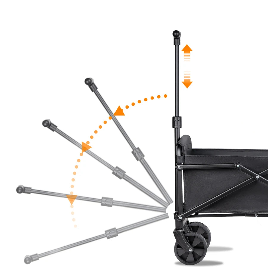 Carro plegable portátil para Picnic y acampada al aire libre, carrito utilitario plegable de alta resistencia, carrito utilitario plegable para compras y playa