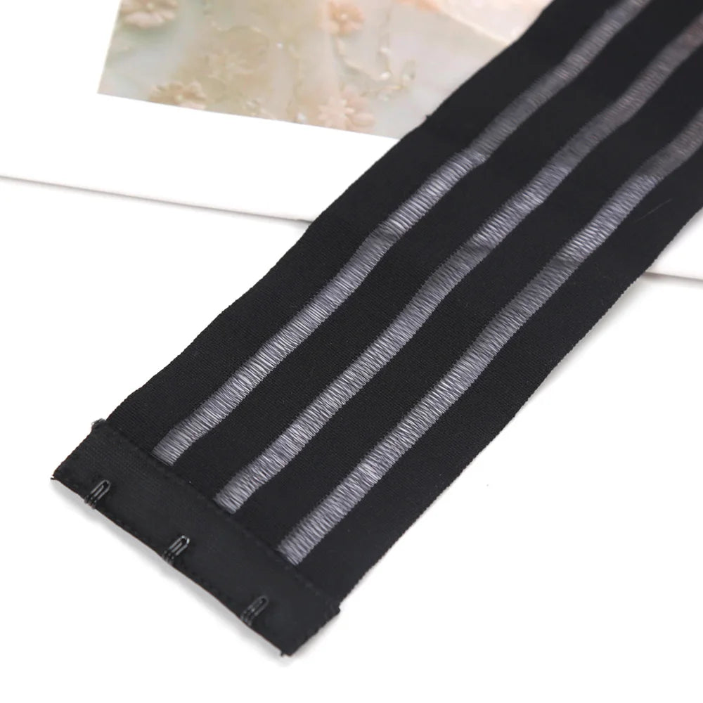 Tirantes de sujetador transparentes antideslizantes con 3 hebillas para mujer, correa de sujetador transparente Invisible, extensor de sujetador elástico sin espalda, correa de hombro ajustable