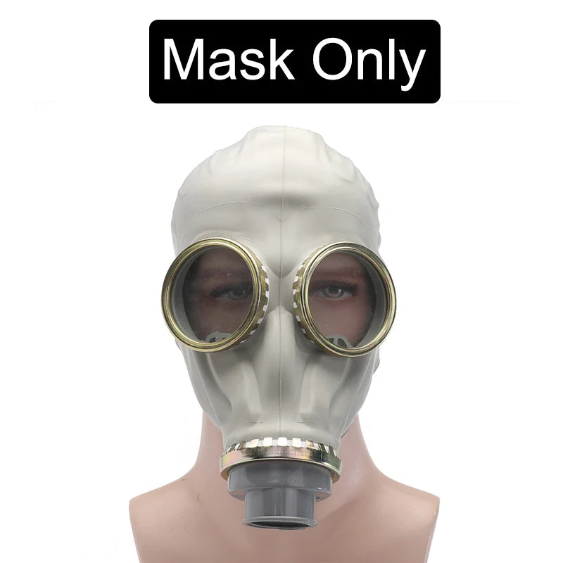 Máscara de Gas fantasma de cara completa negra creativa, respirador de goma, máscara de prevención quÃÂmica, capucha RD40 de 40mm para pintar pesticidas en aerosol