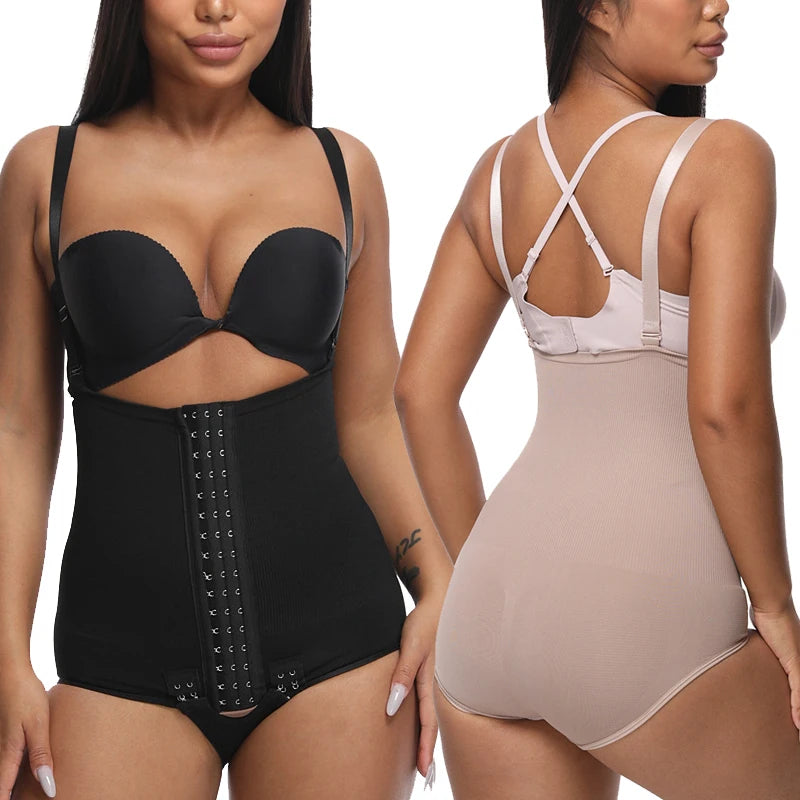 Body moldeador de cintura alta para mujer, faja de entrenamiento, pantalones cortos, bragas con Control de barriga, moldeador de cuerpo, levantador de glúteos, ropa interior de compresión