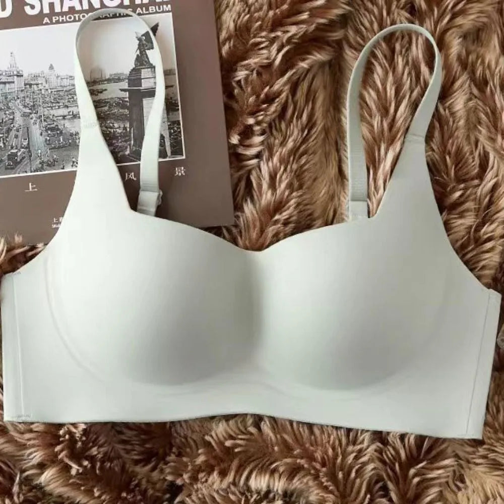 Cómodo sujetador sin costuras a prueba de golpes, ropa interior antiflacidez, sujetador de realce, Bralette íntimo para mujer y niña