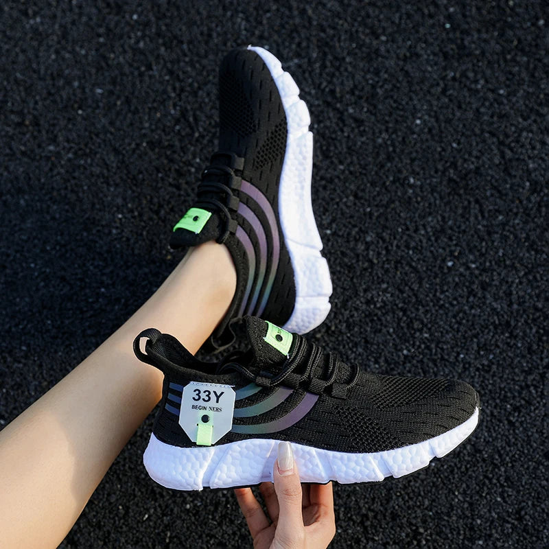 Zapatillas de deporte informales para hombre, zapatos deportivos transpirables de verano, zapatos ligeros de malla para correr al aire libre, zapatos atléticos para correr Tenis para caminar