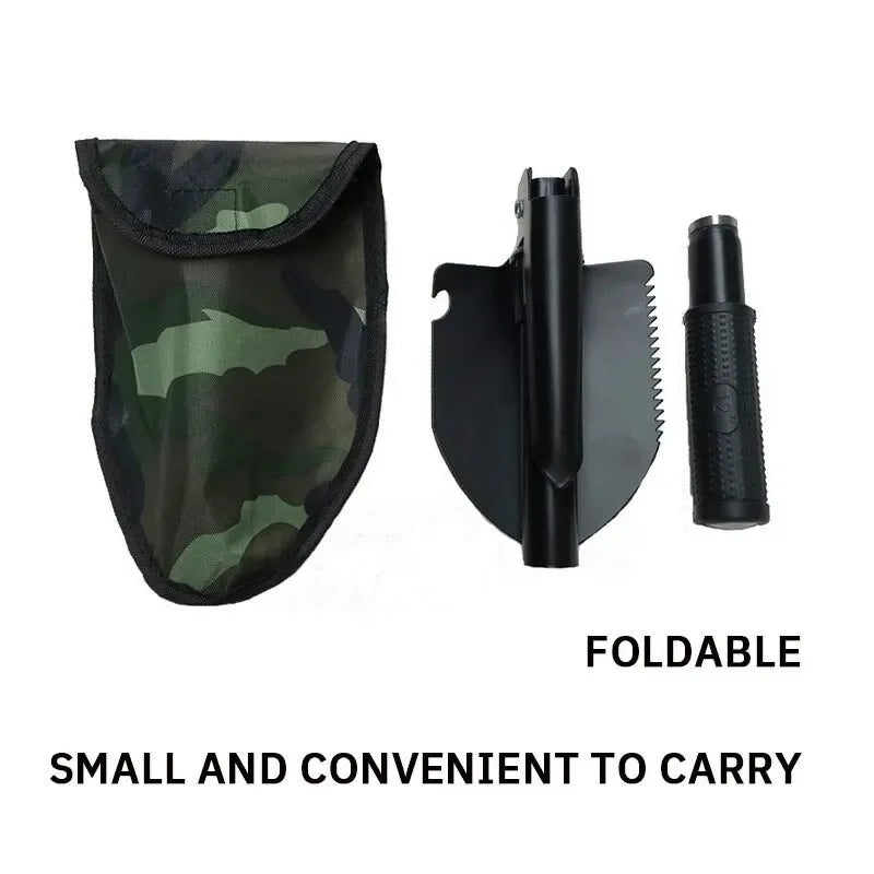 Pala de ingeniero, pala militar para exteriores, pala militar plegable multifuncional, vehículo, pala de pesca para acampar, púa, 1 ud.