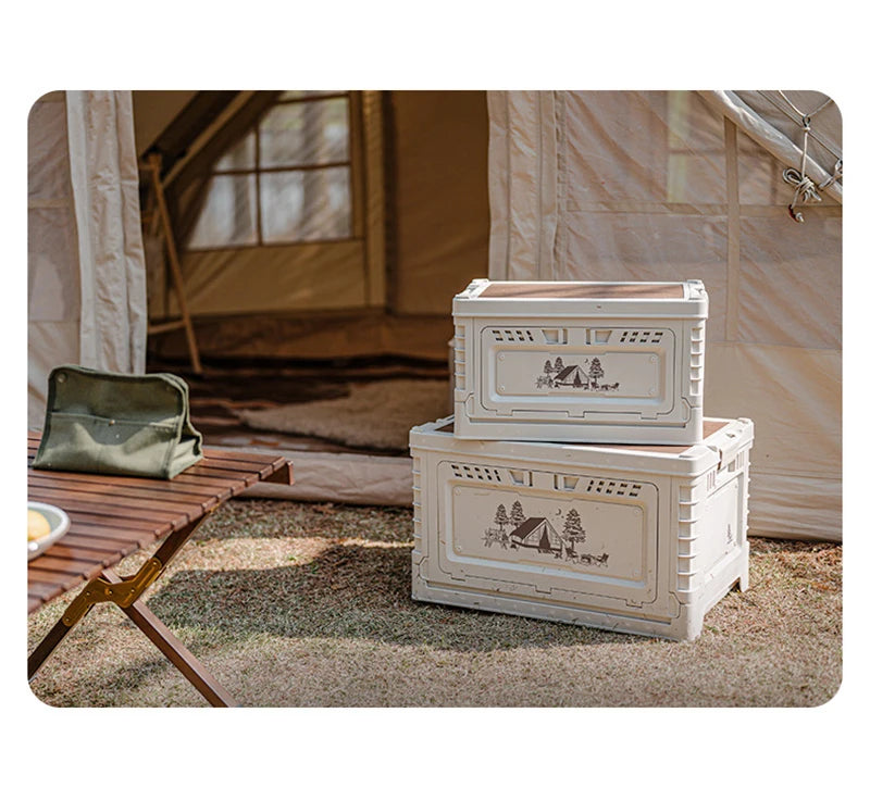 Naturehike-caja de Camping de 60L, caja de almacenamiento plegable de gran capacidad, 25L, 30L, 50L, mesita de noche para el hogar, pícnic al aire libre, caja de artículos diversos de PP