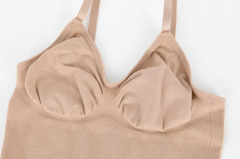 Nuevo Body moldeador para mujer, camiseta sin mangas con Control de barriga, moldeador de cuerpo completo, pantalones cortos antirozaduras, entrenador de cintura adelgazante, levantador de glúteos