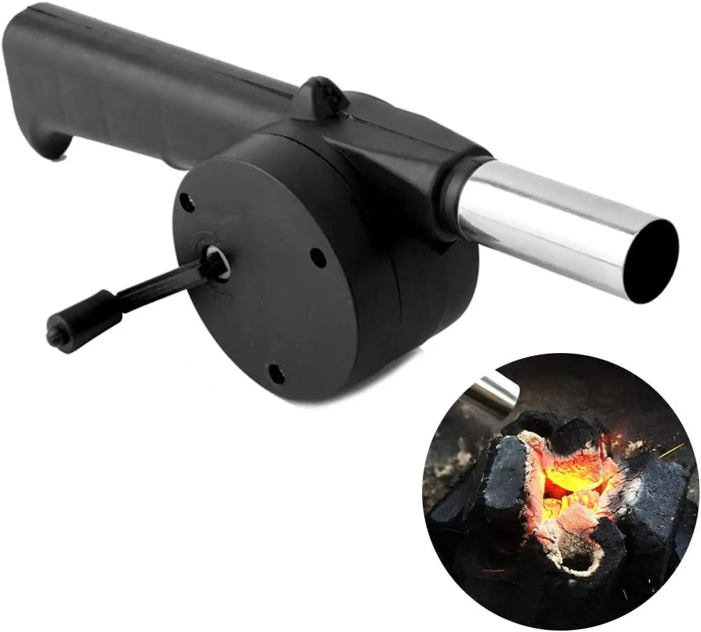Ventilador de barbacoa para acampar, soplador portátil manual, soplador eficiente para hacer fuego, soplador de combustión de carbón, herramientas para barbacoa y Picnic