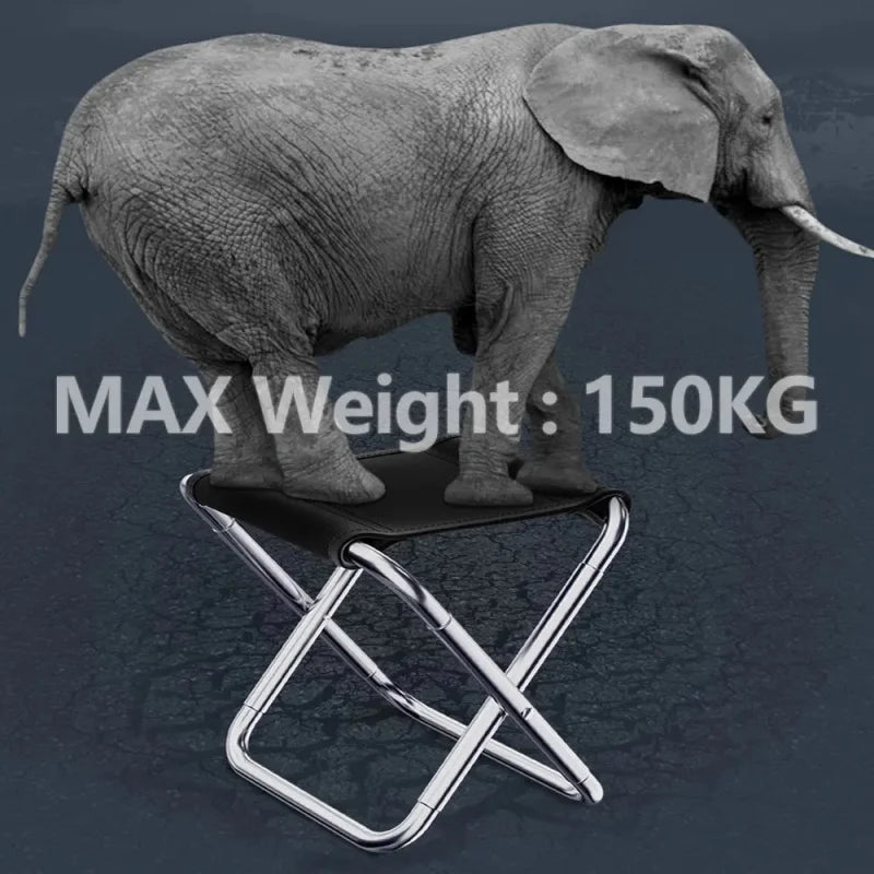 Silla de viaje al aire libre, taburete plegable portátil para acampar, Picnic, taburete plegable para pies, pesca, senderismo, playa, silla ultraligera, herramientas