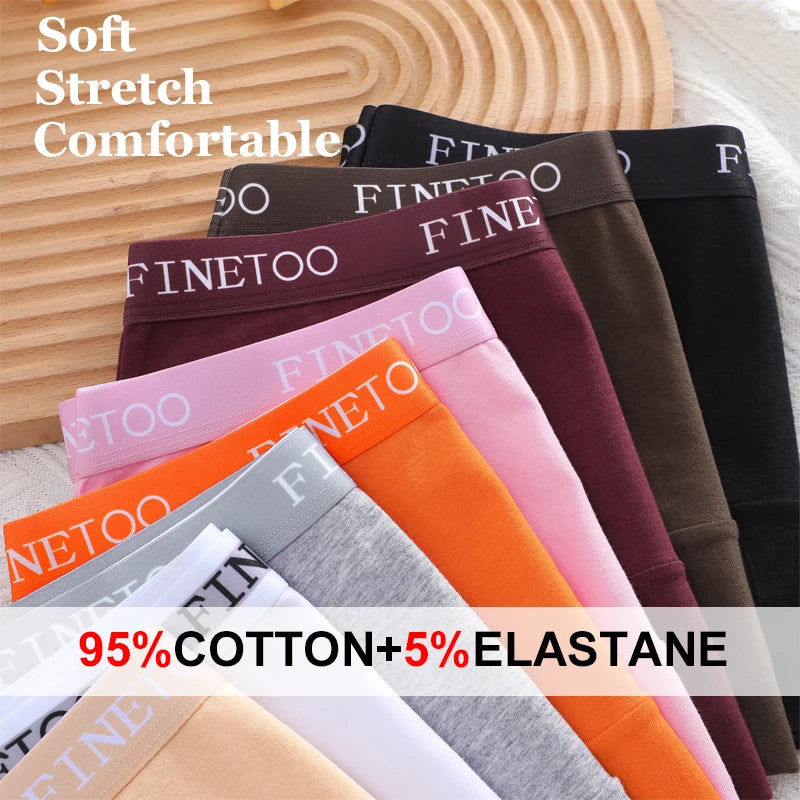 FINETOO, 3 uds., ropa interior con cinturón de algodón con letras, bragas para mujer, bragas sexis transpirables de cintura baja, lencerÃa cómoda elástica para mujer