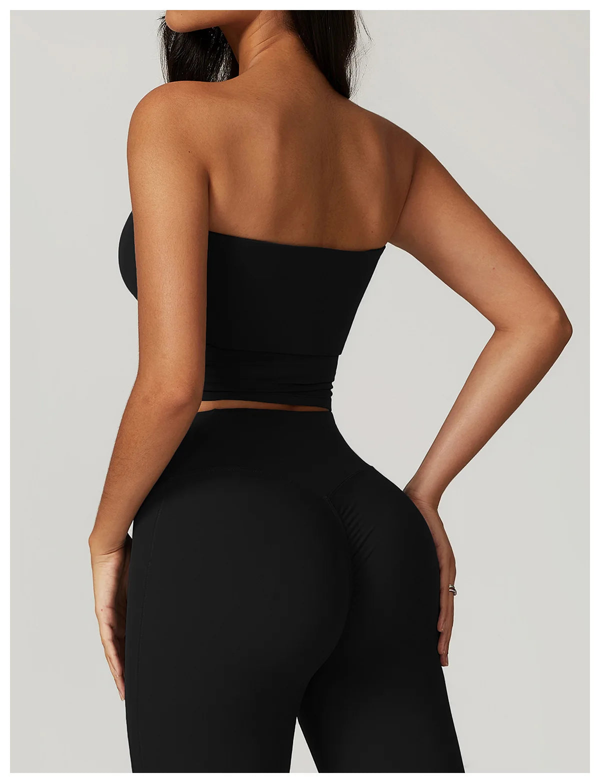 Chaleco de Yoga sin tirantes para mujer, Sujetador deportivo Sexy con parte de atrás bonita para mujer, ropa interior para gimnasio, Top deportivo de secado rápido que absorbe los golpes