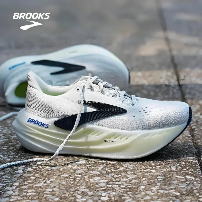 Zapatillas de correr originales Brooks para hombre Glycerin Max antideslizantes, resistentes al desgaste y que absorben los golpes, zapatillas informales para mujer 1104471D026