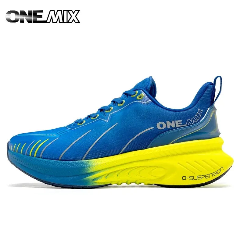 ¡Novedad de ONEMIX! Zapatillas de correr para hombre, zapatillas deportivas antideslizantes para mujer