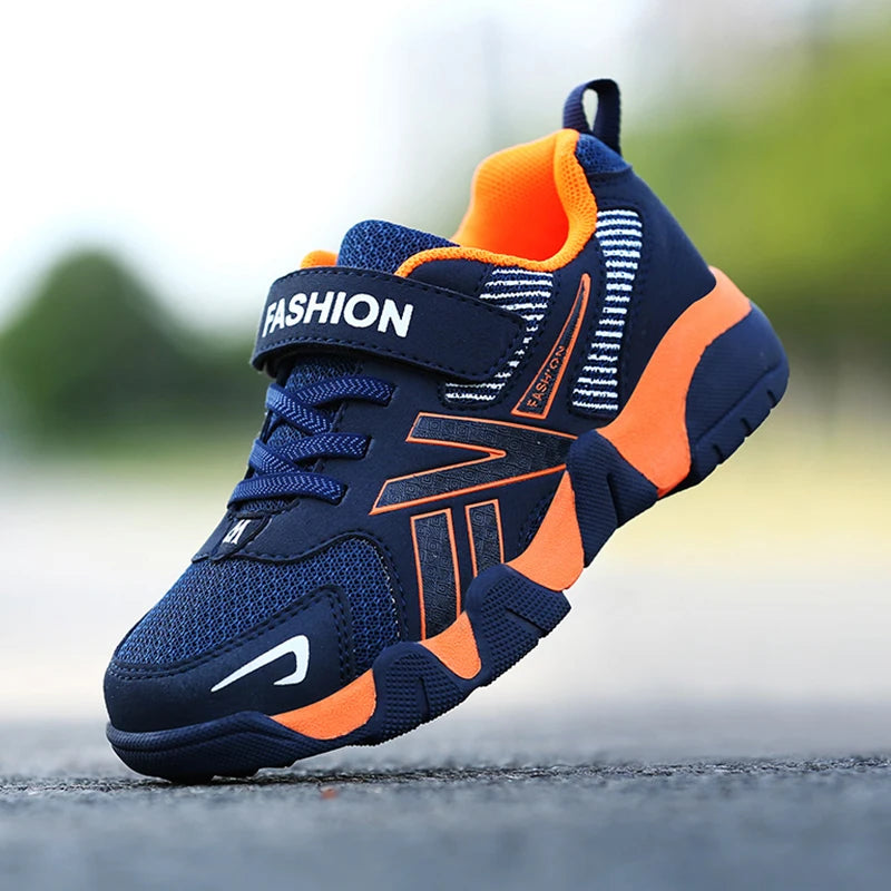 Zapatos blancos transpirables para caminar para niños, zapatillas informales de malla de verano para niños, tenis deportivos al aire libre antideslizantes