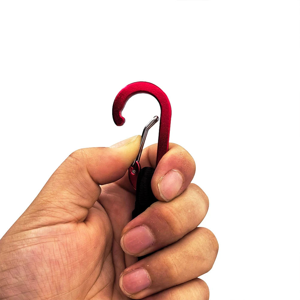 Cuerda elástica de alta resistencia, correa de amarre, ganchos de mosquetón, Kayak, ciclismo, embalaje de equipaje, cuerda elástica, accesorios de Camping