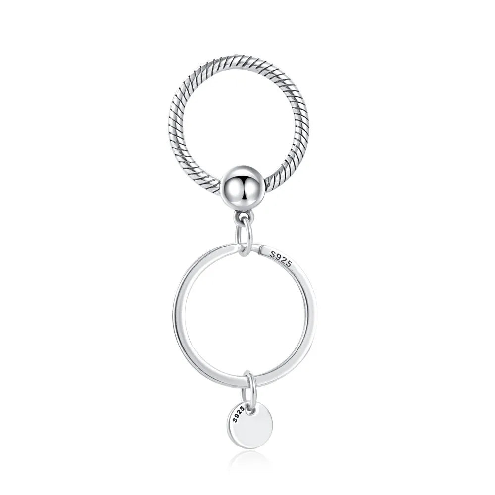 Nuevo original Plata de Ley 925 chapada brillante en forma de corazón collar pulsera mujer regalo de cumpleaños del Día de San Valentín joyería DIY