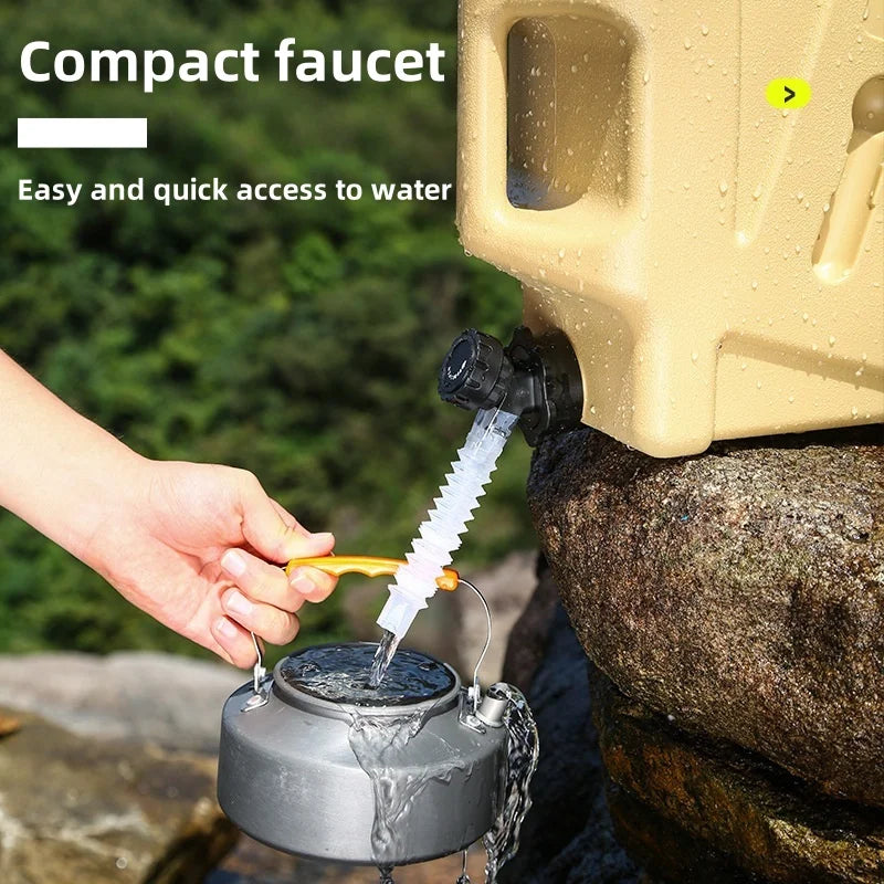 Cubo de agua para vehículo de recorrido autónomo al aire libre, cubo de almacenamiento de agua para el hogar, cubo de agua para acampar, cubo de agua pura potable
