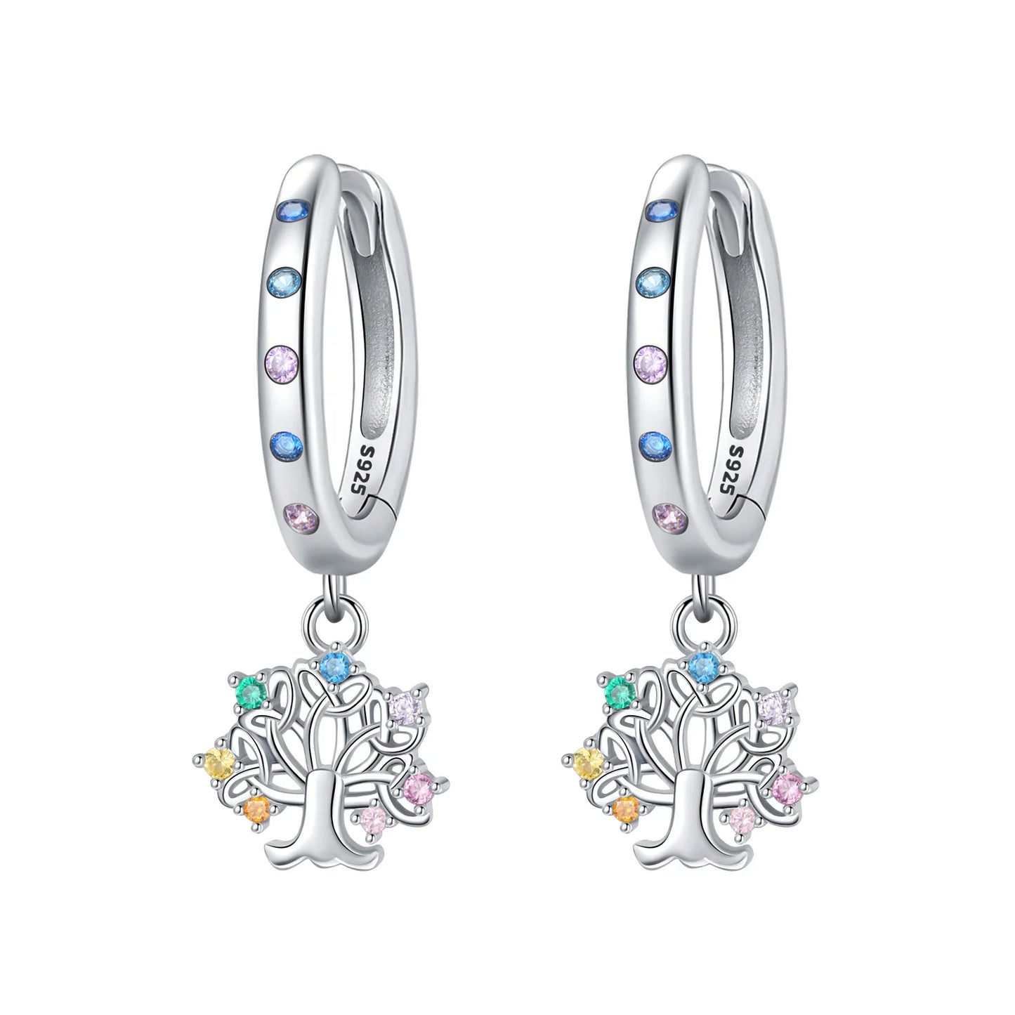 Orstarry-pendientes circulares de Plata de Ley 925 con forma de gota para mujer, aretes colgantes, joyería versátil para fiesta, regalos