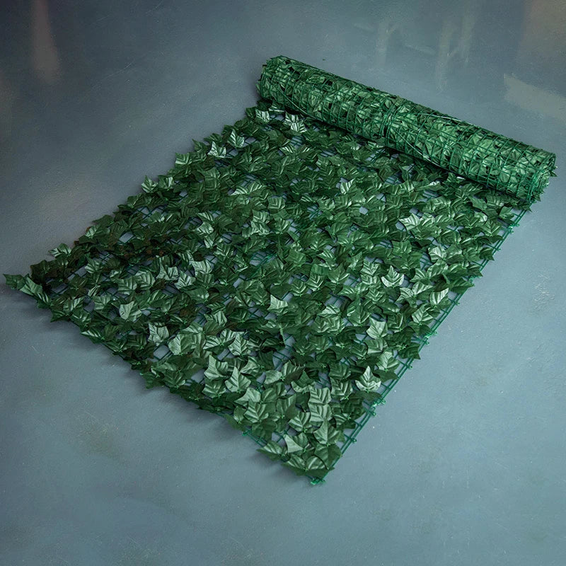 Paneles de valla de hojas verdes artificiales de 1M/3M, pantalla de valla de privacidad falsa para decoración del hogar, jardín y balcón al aire libre