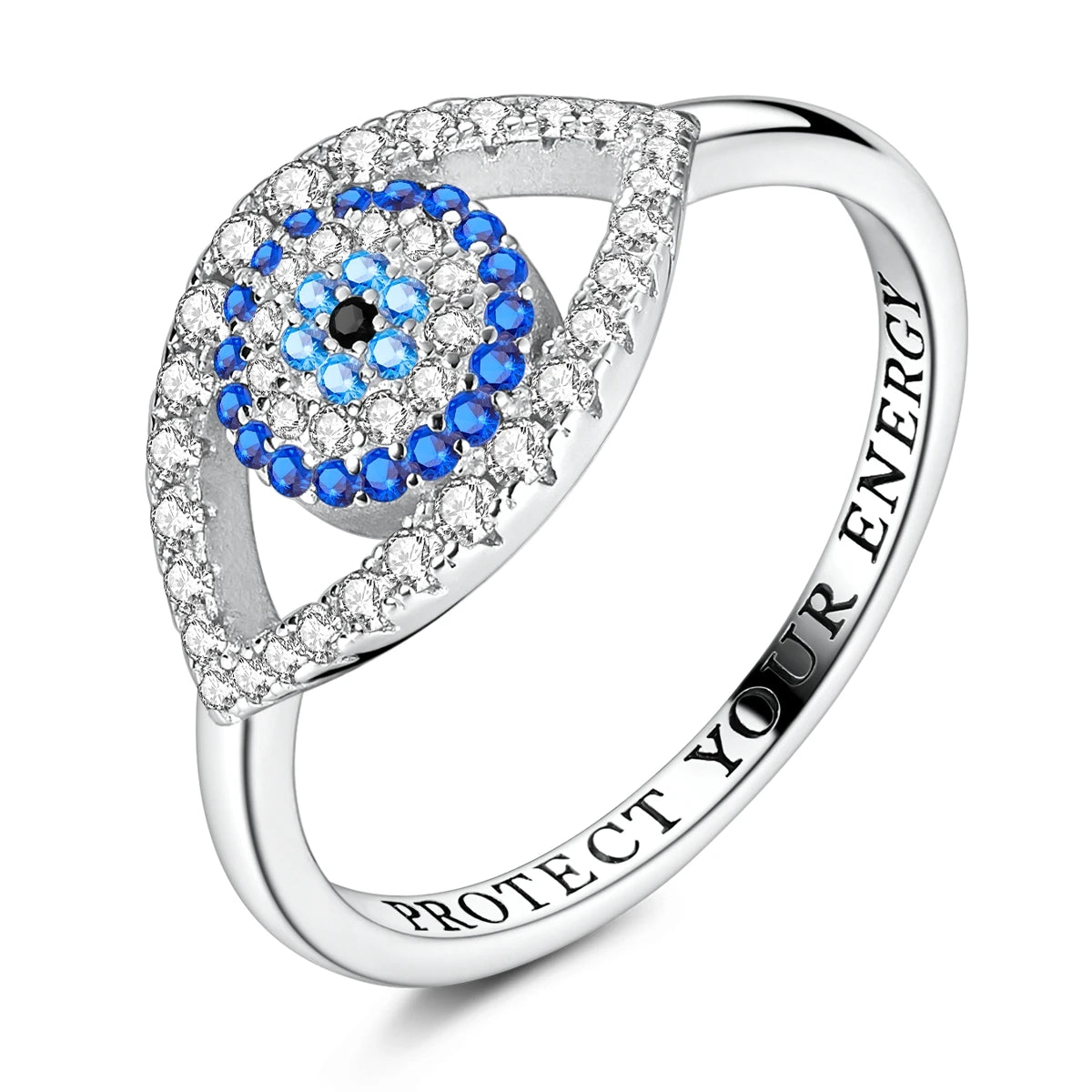 Anillo de Plata de Ley 925 Original para mujer, joyería fina con circonita, luciérnaga, corazón, cruz