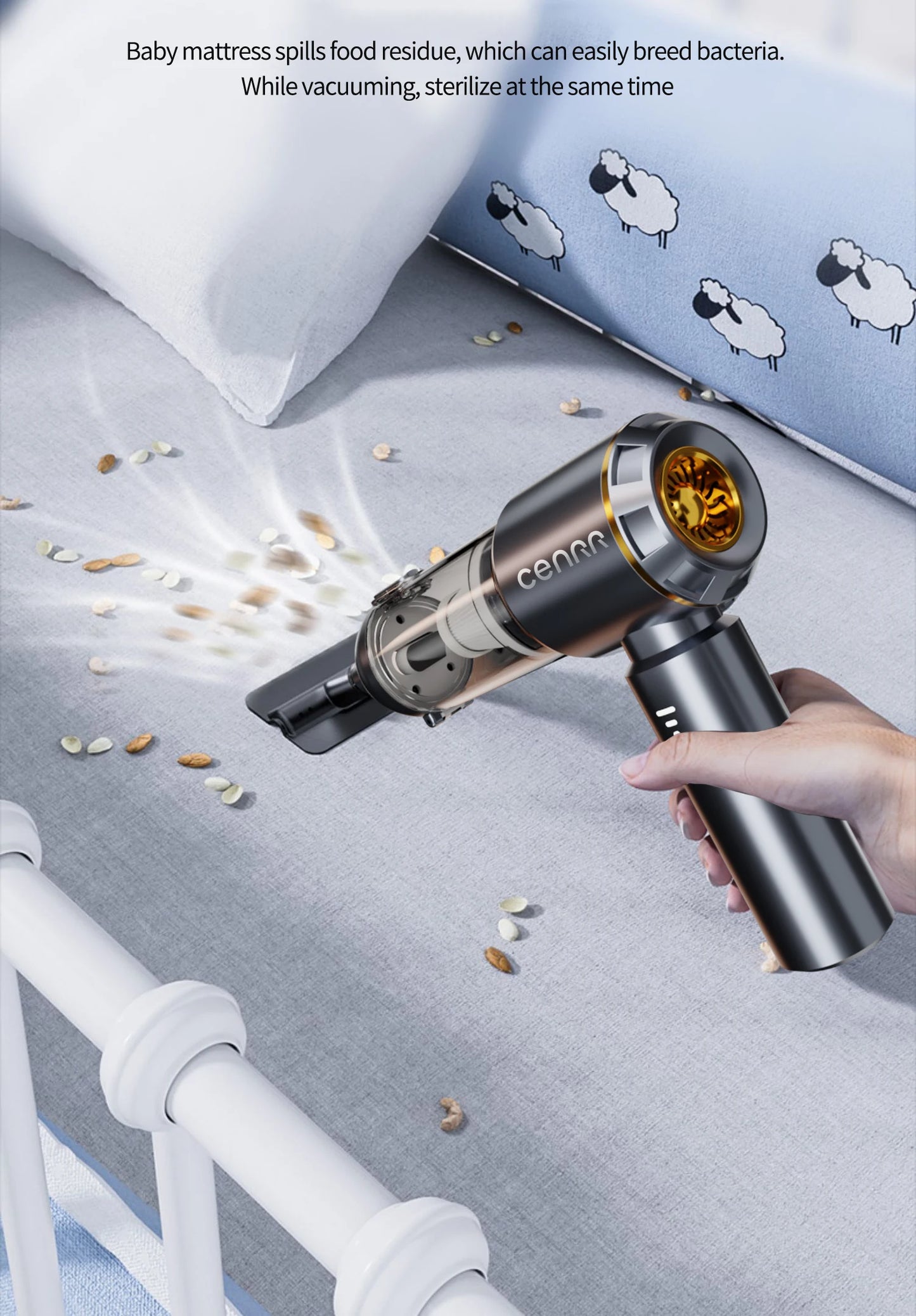 CENRR 2025 NUEVO Aspirador de Coche Potente Mini 998000 Aspirador portátil PA para electrodomésticos, soplador de mano, limpiador de coche