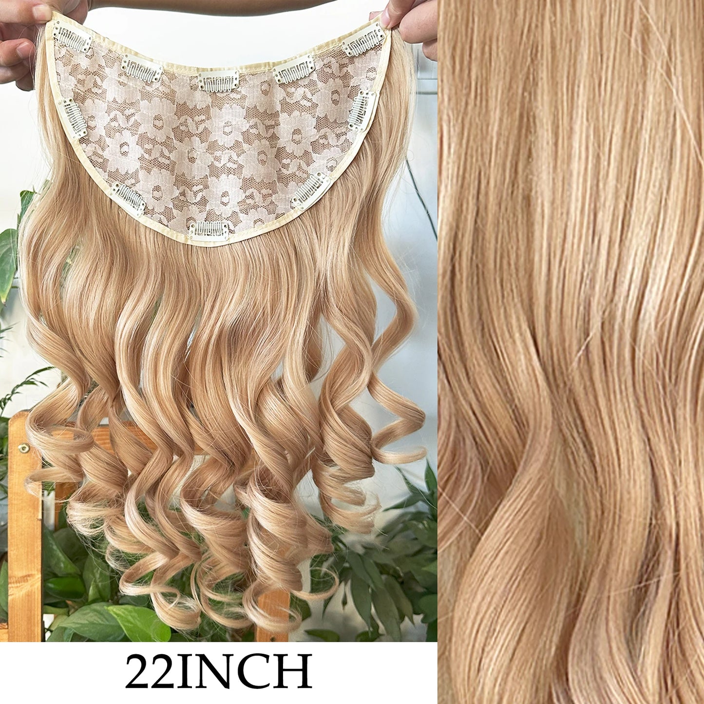 7 unids/set 16 Clips extensión de cabello negro largo liso pelo Natural Ombre peluca fibra resistente al calor para peinado de mujer