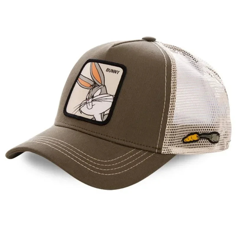 Gorra de béisbol de algodón con Cierre trasero de dibujos animados de Anime de marca de alta calidad para hombres y mujeres, gorro de malla de Hip Hop para papá, gorra de camionero, triangulación de envÃos