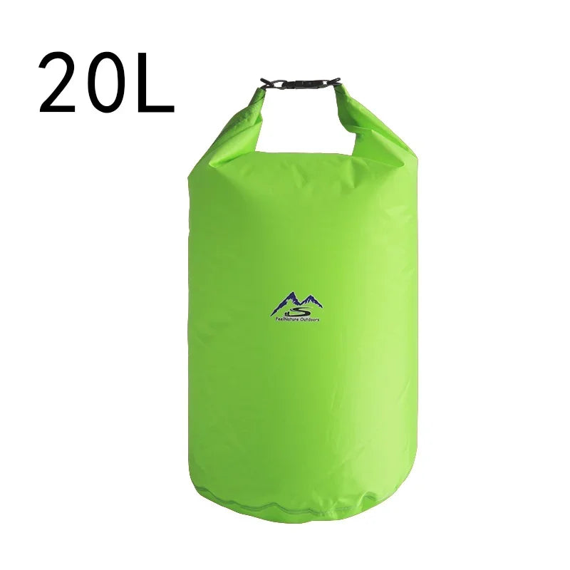 Bolsa seca impermeable 5L10L20L40L70L para acampar, senderismo, natación, Rafting, Kayak, río, senderismo, pesca, bolsa de agua al aire libre