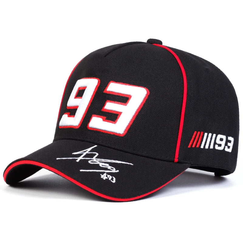 2024 nueva letra Simple 93 bordado Hip hop gorra de béisbol de moda 100% algodón Unisex ajustable deportes al aire libre gorra de sol camionero H