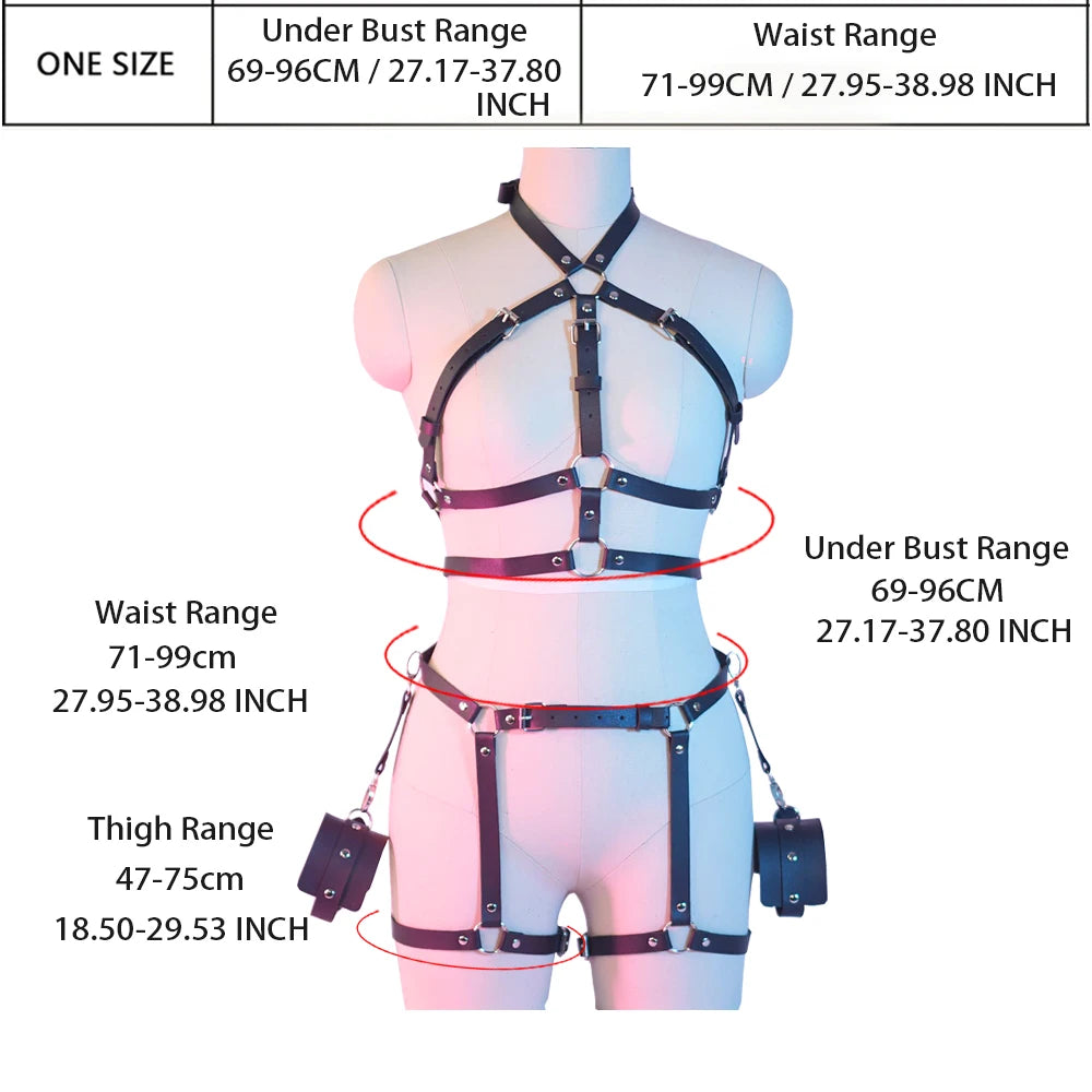 arnes mujer arnes mujer de cintura lenceria sexis para mujer body Conjunto de Arnés Bondage Bdsm, LencerÃa Erótica, Liga hasta el Muslo, Ropa Interior Sexy, Gótica, Cinturón de Espada, Medias de Ligas, Ideal para Mujer