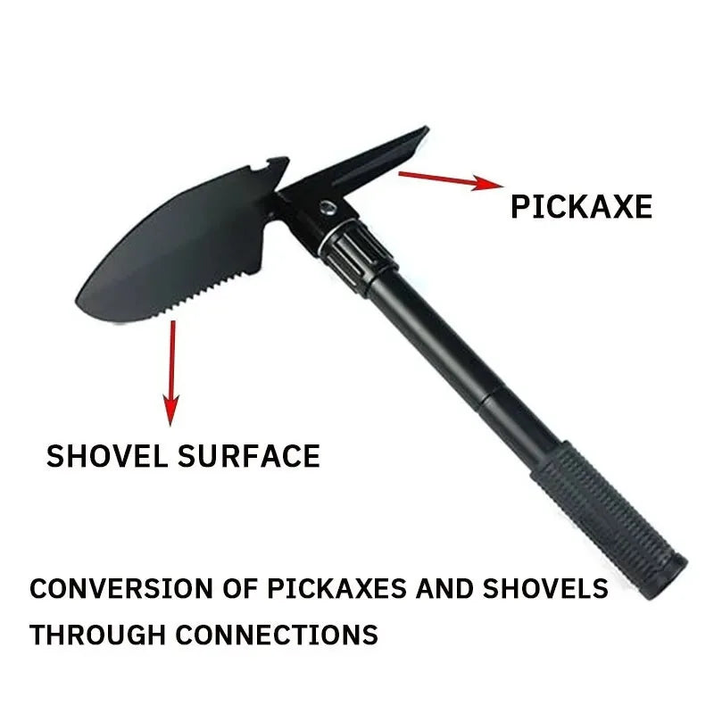 Pala de ingeniero, pala militar para exteriores, pala militar plegable multifuncional, vehículo, pala de pesca para acampar, púa, 1 ud.