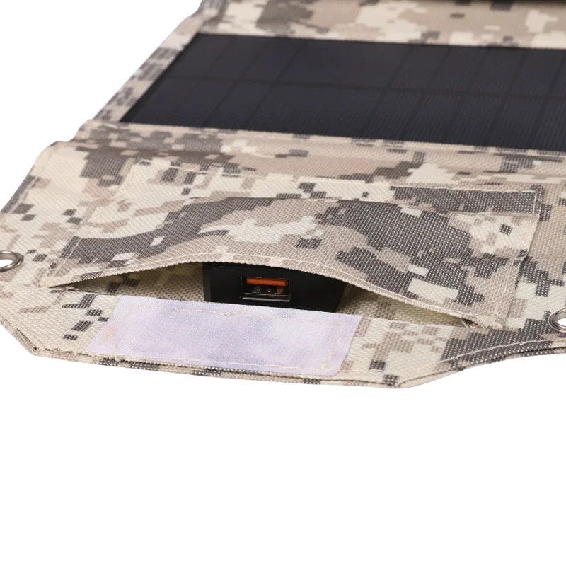 Panel Solar plegable de 60W, 80W, 100W, 5V, USB, bolsa plegable portátil, cargador de batería para teléfono, Camping al aire libre, Banco de energía impermeable