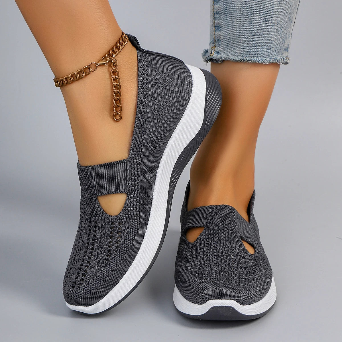 Nuevos zapatos deportivos de primavera para mujer, zapatos deportivos informales a la moda, transpirables, ligeros, antideslizantes, resistentes al desgaste, zapatos planos