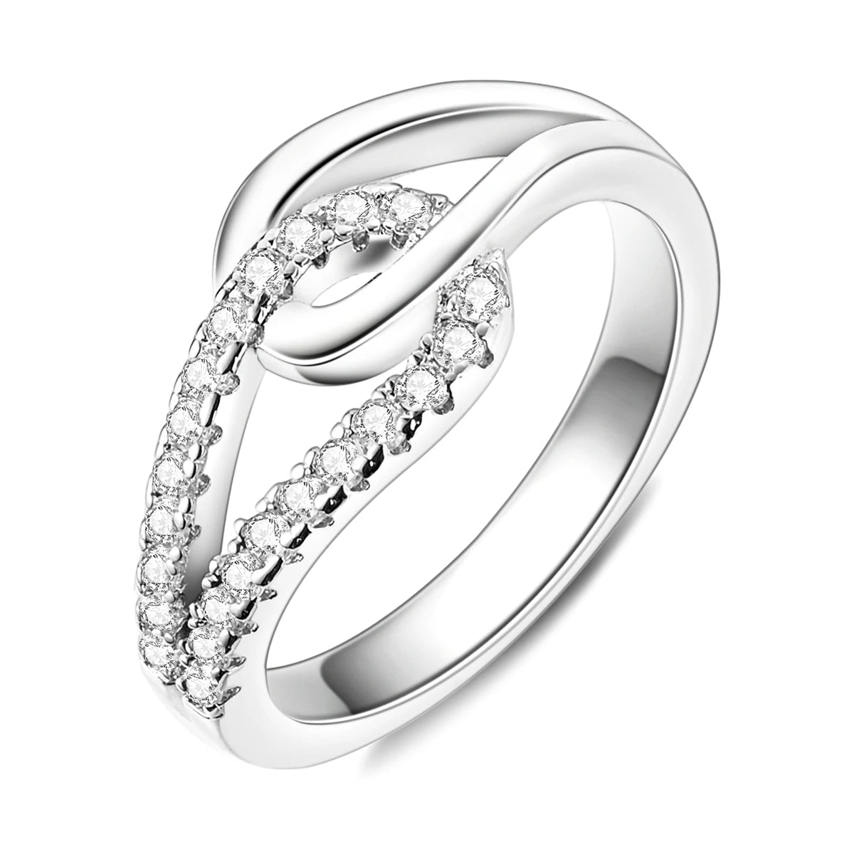 Anillo de Plata de Ley 925 Original para mujer, joyería fina con circonita, luciérnaga, corazón, cruz