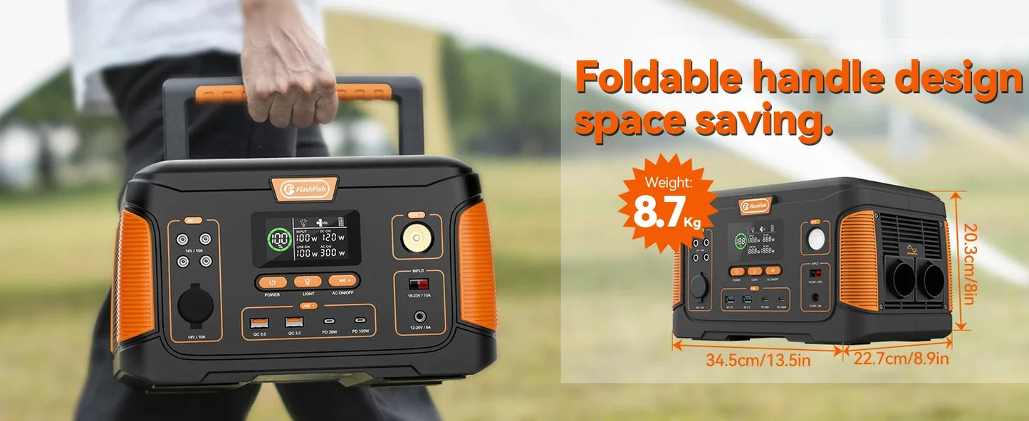 Estación de energía portátil de 1000W, batería de generador Solar de 932Wh con Panel Solar, Kit completo de 100W para el hogar, Camping, EV, RV