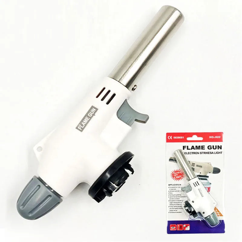 Pistola de llama portátil multifuncional, quemador de antorcha para acampar, barbacoa, postres, soldadura, cocina, herramienta de calefacción, encendedor doméstico