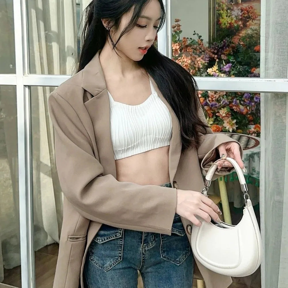 Wave Shape Wireless Deep V Bra Shockproof Anti-sagging Brassiere for Women Gathered Breasts Close-fitting Push Up Underwear