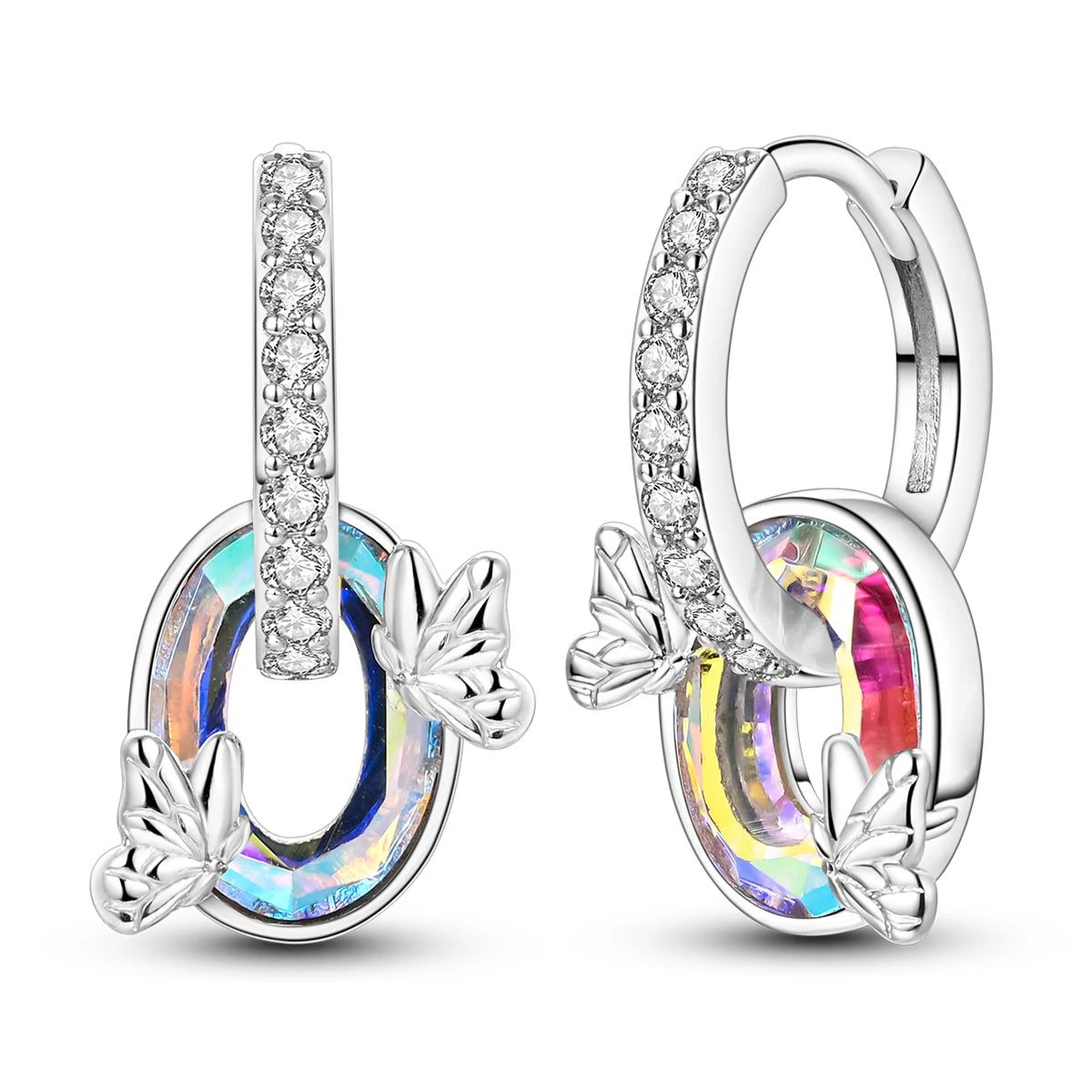 Orstarry-pendientes circulares de Plata de Ley 925 con forma de gota para mujer, aretes colgantes, joyería versátil para fiesta, regalos