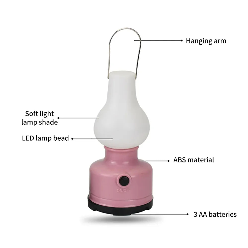 Luces de Camping portátiles, lámpara impermeable para campamento al aire libre, 2 modos de iluminación, lámpara de tienda para senderismo, patio de escalada