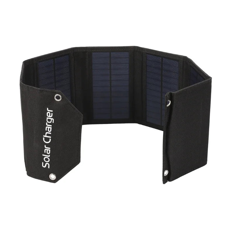 Panel Solar plegable de 60W, 80W, 100W, 5V, USB, bolsa plegable portátil, cargador de batería para teléfono, Camping al aire libre, Banco de energía impermeable