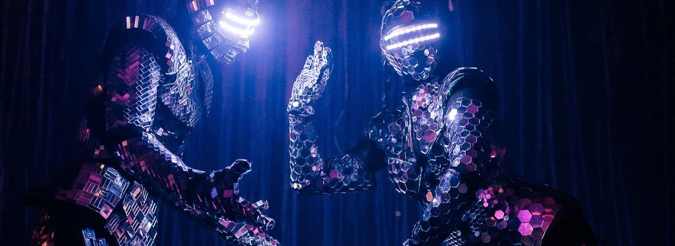 Traje de robot LED a todo color, disfraz de depredador láser, bailarina de escenario, soldado de hierro, traje de cosplay para club nocturno nuevo