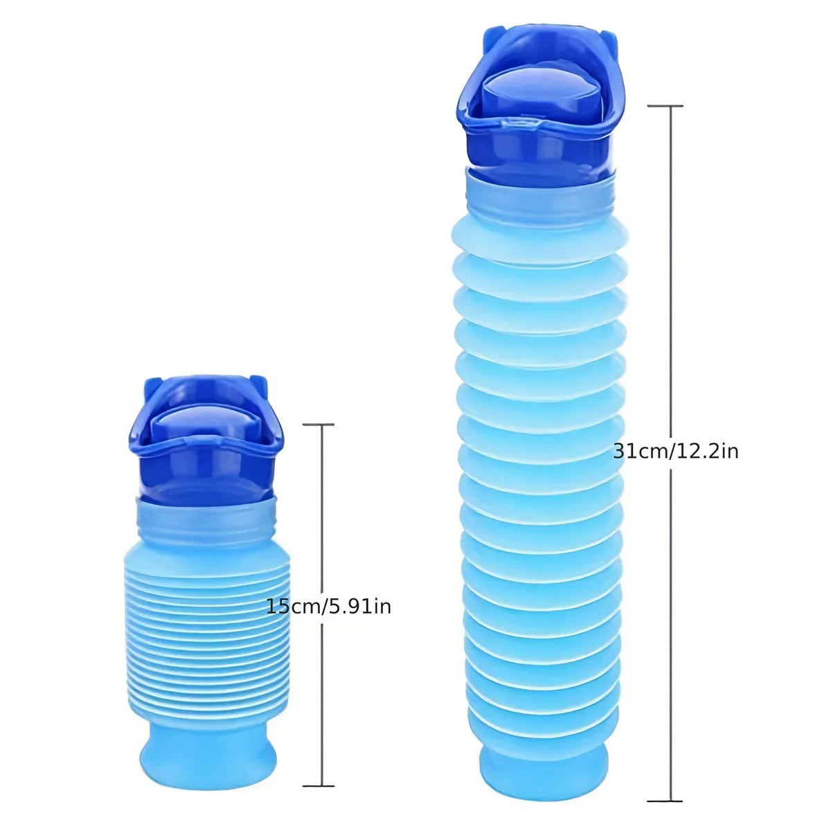 Bolsa de orina portátil para exteriores de 750ML, Mini inodoro para viajes, campamento, senderismo, orinal, entrenamiento para niños, Ansblue plegable
